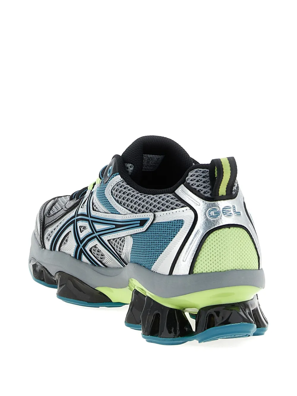 Asics Multicolor Mesh And Rubber Gel Quantum Kinetic Sneakers In Gray