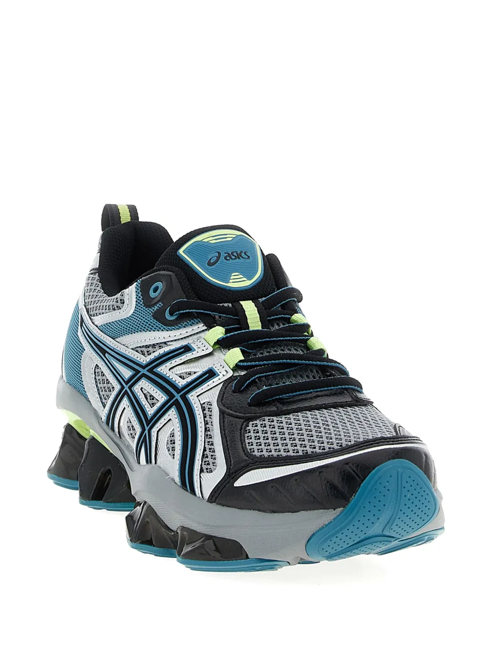 Asics Multicolor Mesh And Rubber Gel Quantum Kinetic Sneakers In Gray