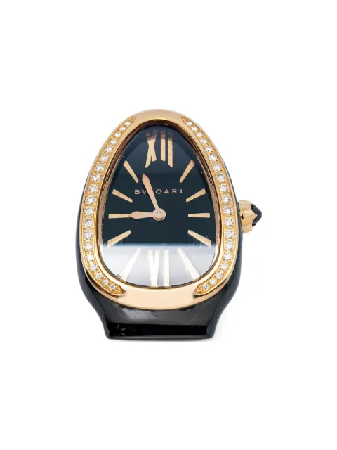 Bvlgari Pre-Owned 18K rose gold Serpenti diamond 35mm