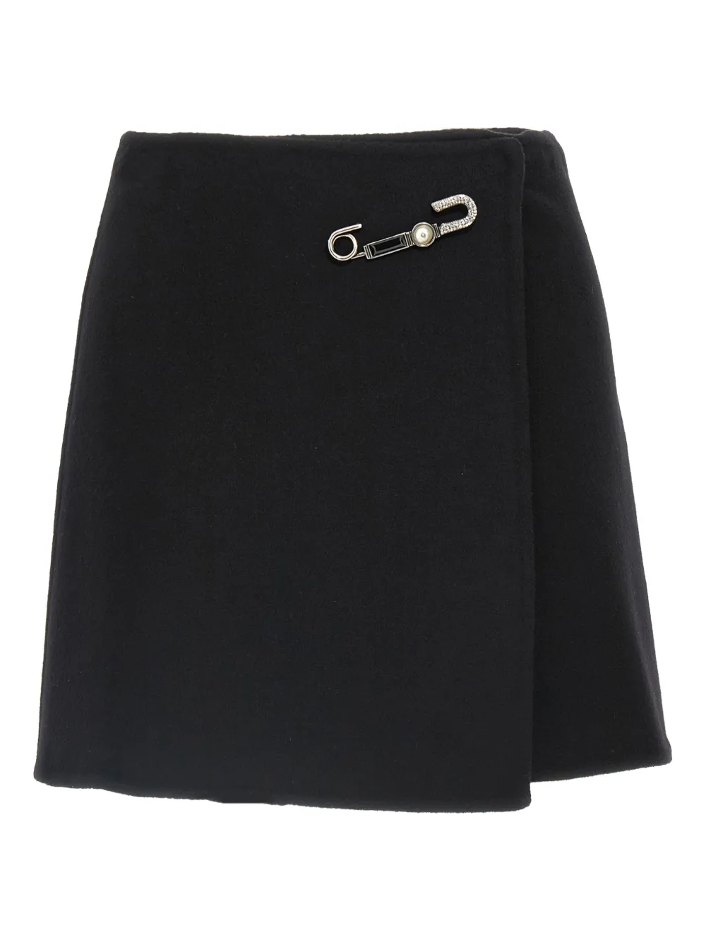 Ermanno Scervino jewel-embellished virgin-wool skirt | Black | Image 1