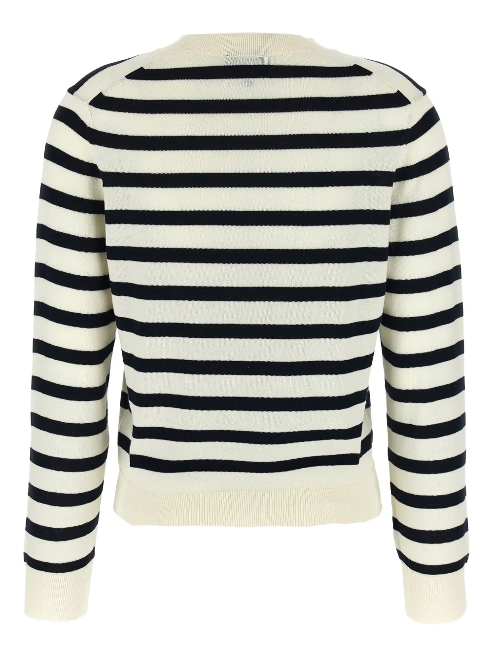 A.P.C. Josepha gestreepte trui met ronde hals Beige
