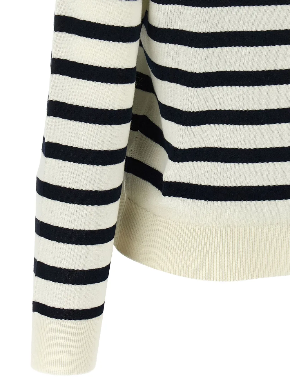 A.P.C. Josepha gestreepte trui met ronde hals Beige