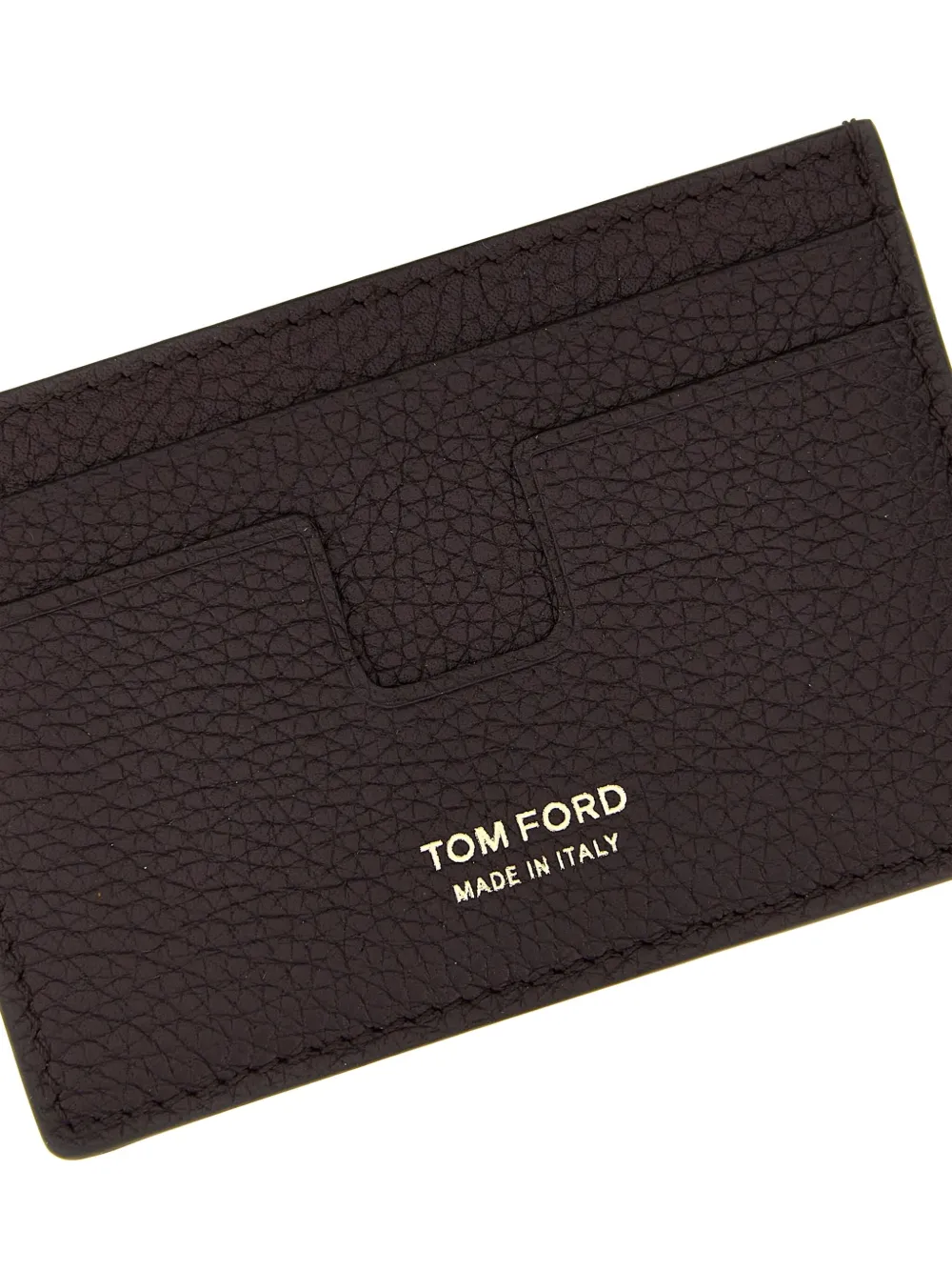 TOM FORD Pasjeshouder met logo-reliëf Rood