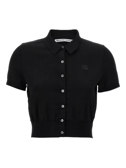 Alexander Wang logo-embroidered short-sleeve shirt