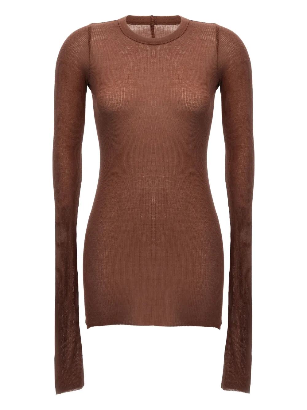Rick Owens T-shirt met lange mouwen Beige