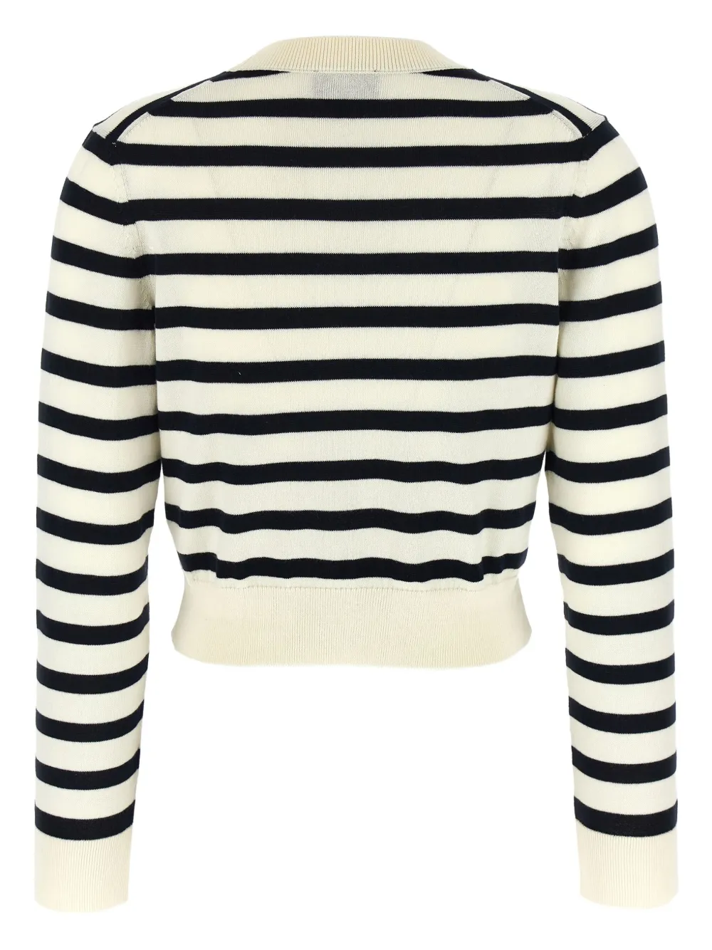 Apc Striped Pattern Knitwear Cardigan With Ribbed Cuffs In Multi