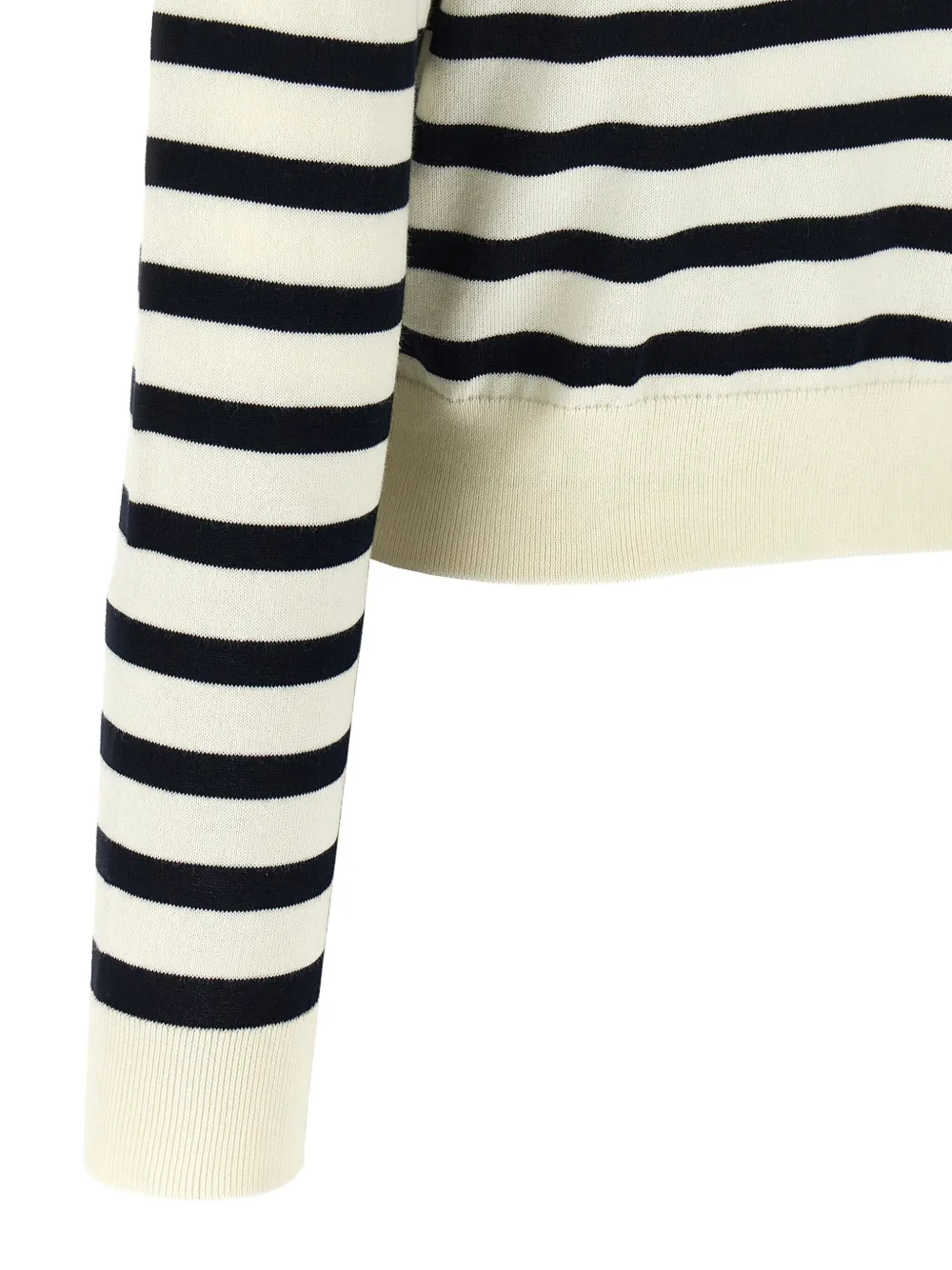 Apc Striped Pattern Knitwear Cardigan With Ribbed Cuffs In Multi