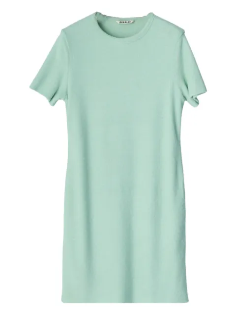 Auralee short-sleeve wool mini dress