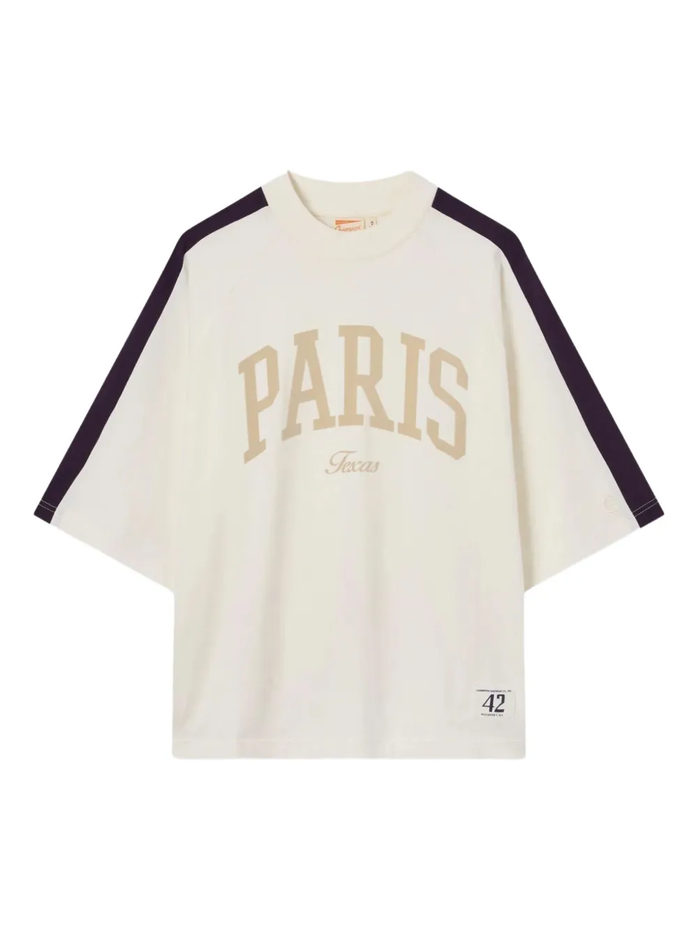 Champion text-graphic panel T-shirt Wit