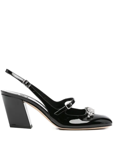 Jimmy Choo 70mm Belinda crystal-embellished slingback pumps