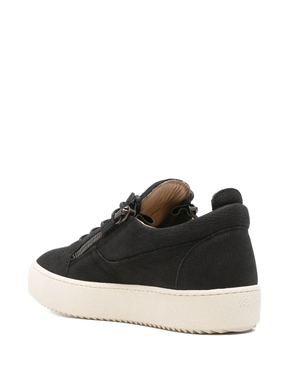 Giuseppe Zanotti zip-detail lace-up sneakers Black