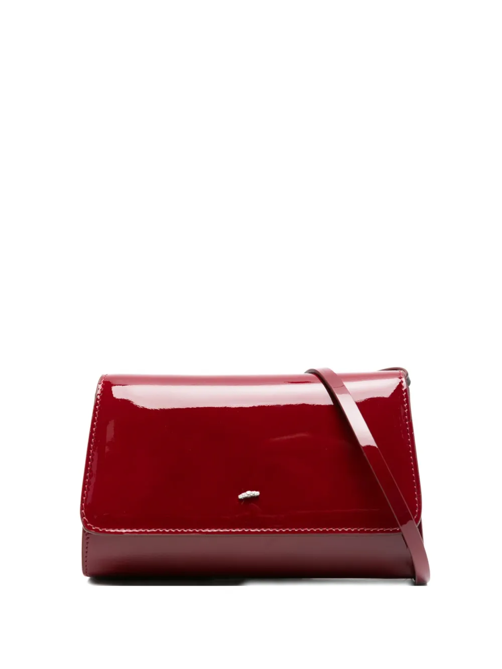 Giuseppe Zanotti leather crystal-embellished bag - Rosso