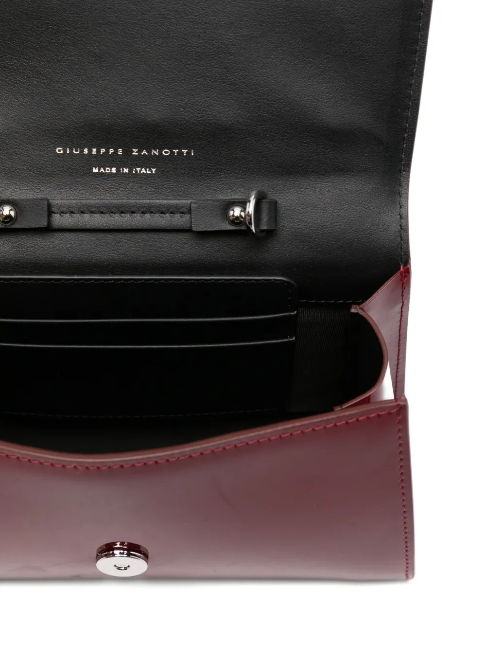 Giuseppe Zanotti leather crystal-embellished bag Rood