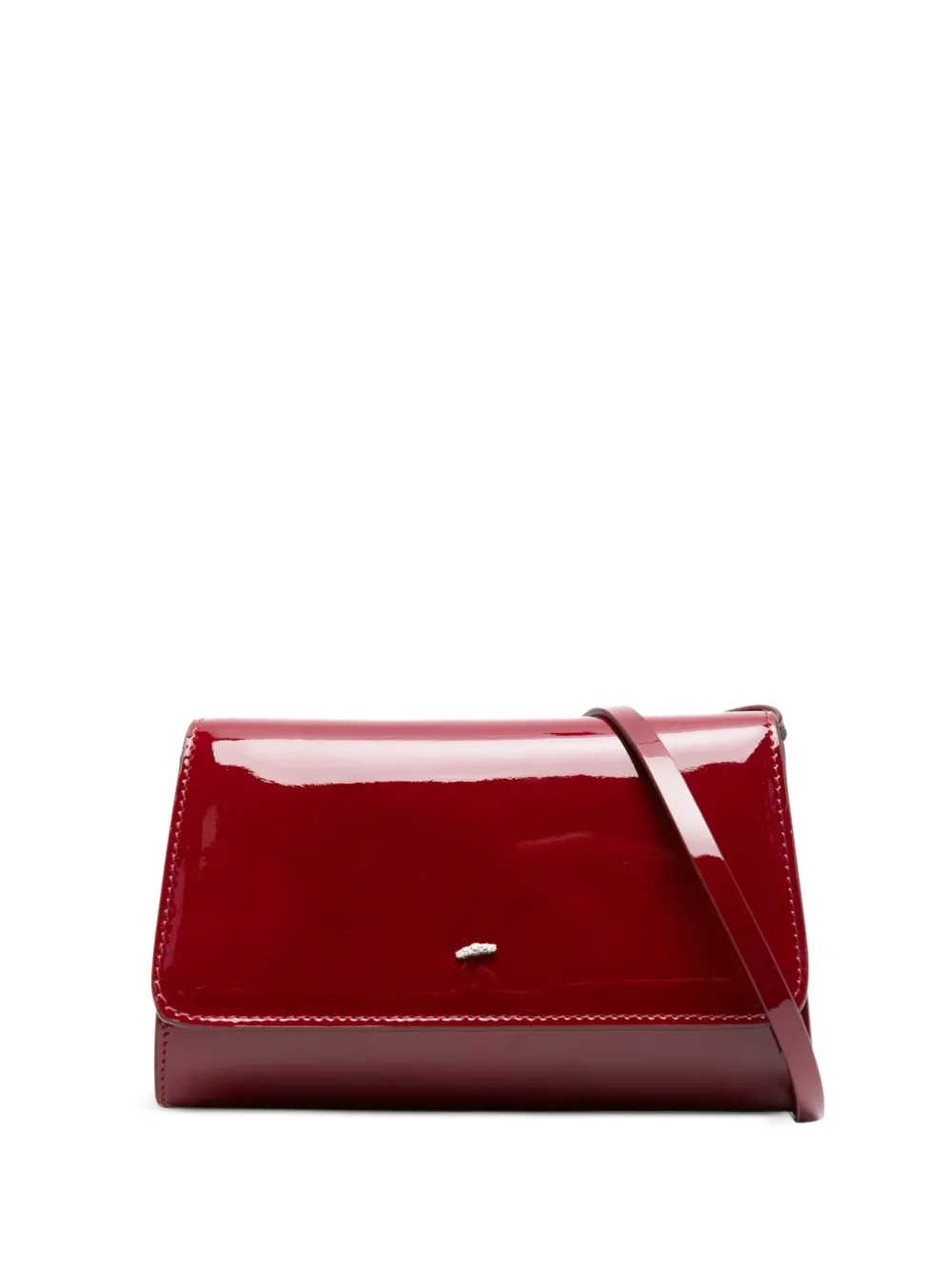 Giuseppe Zanotti leather crystal-embellished bag Rood