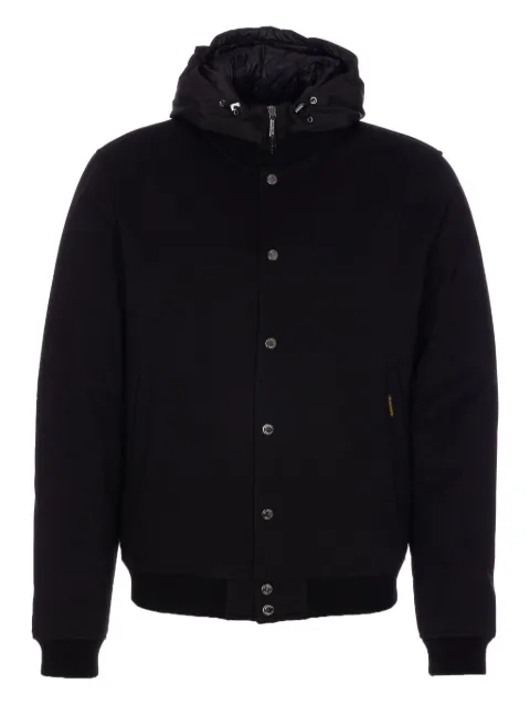 Moorer removable-hood padded jacket