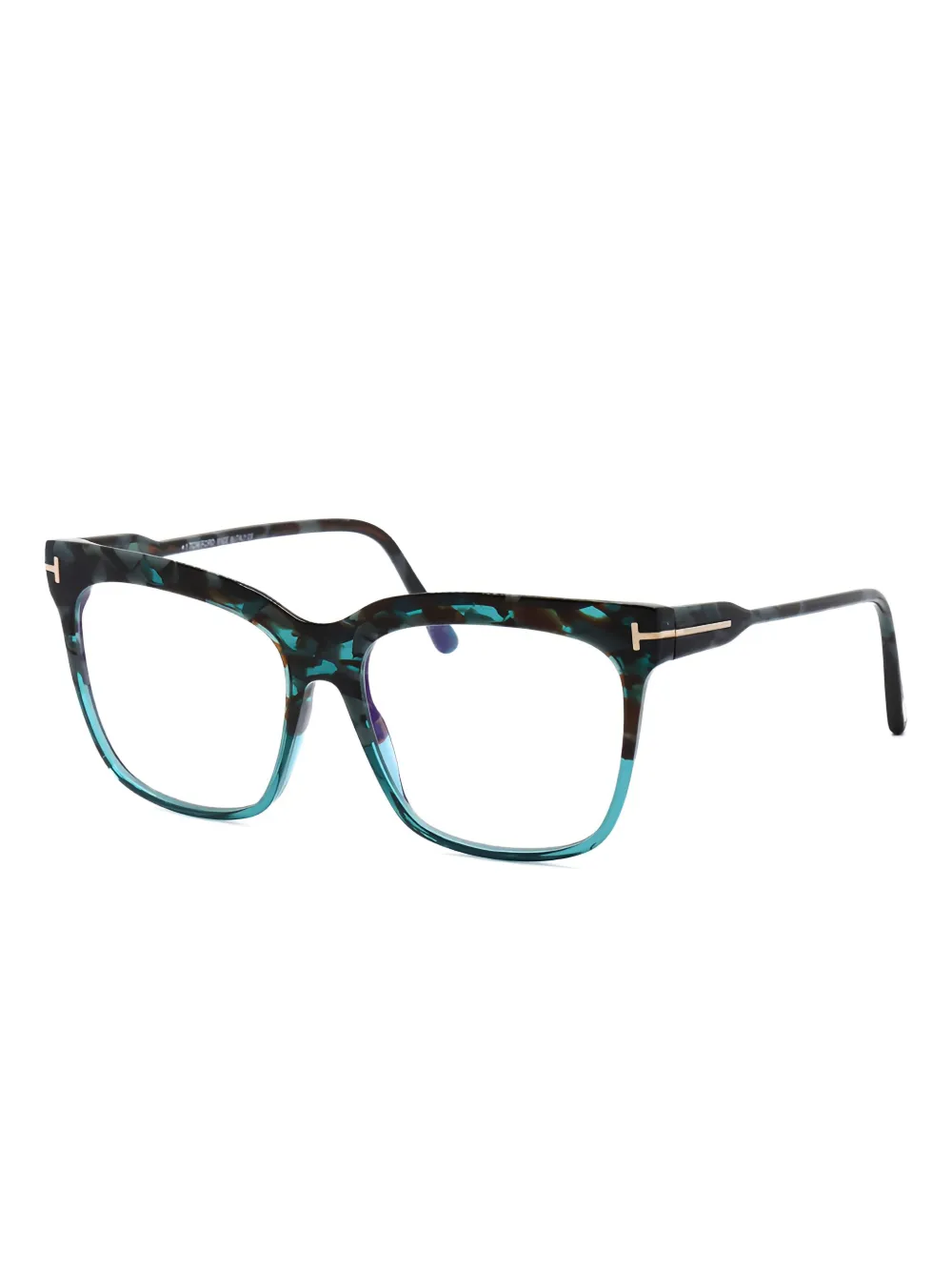 Tom Ford Tortoishell-pattern Square-frame Glasses In Brown