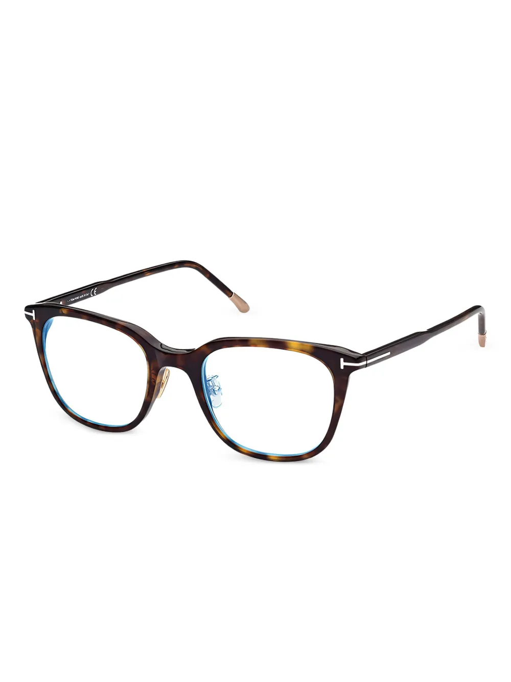 TOM FORD Eyewear Bril met vierkant montuur Bruin
