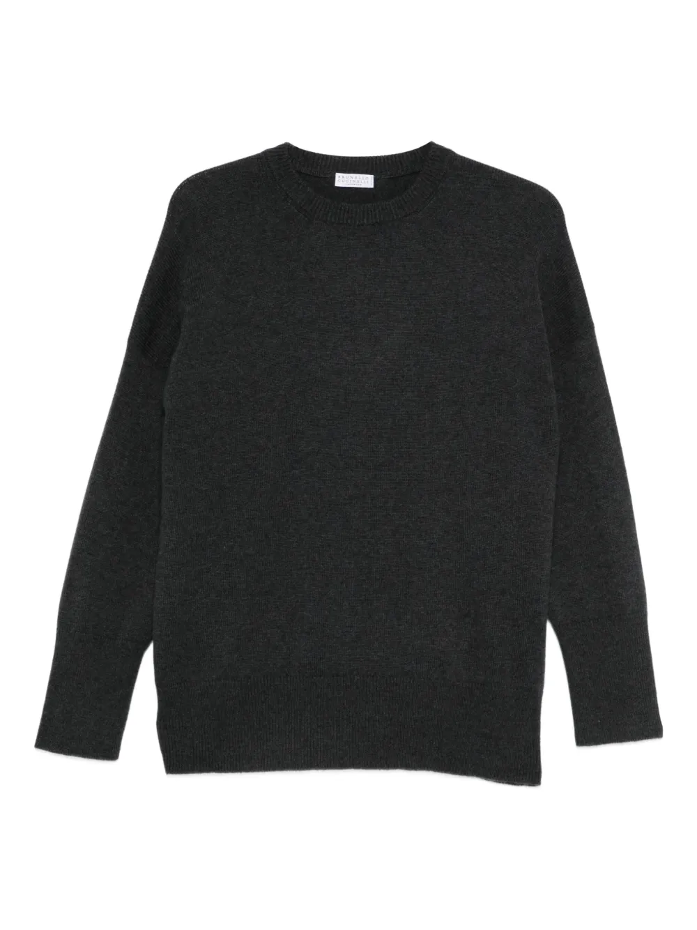Brunello Cucinelli Kasjmier trui met ronde alsh Grijs