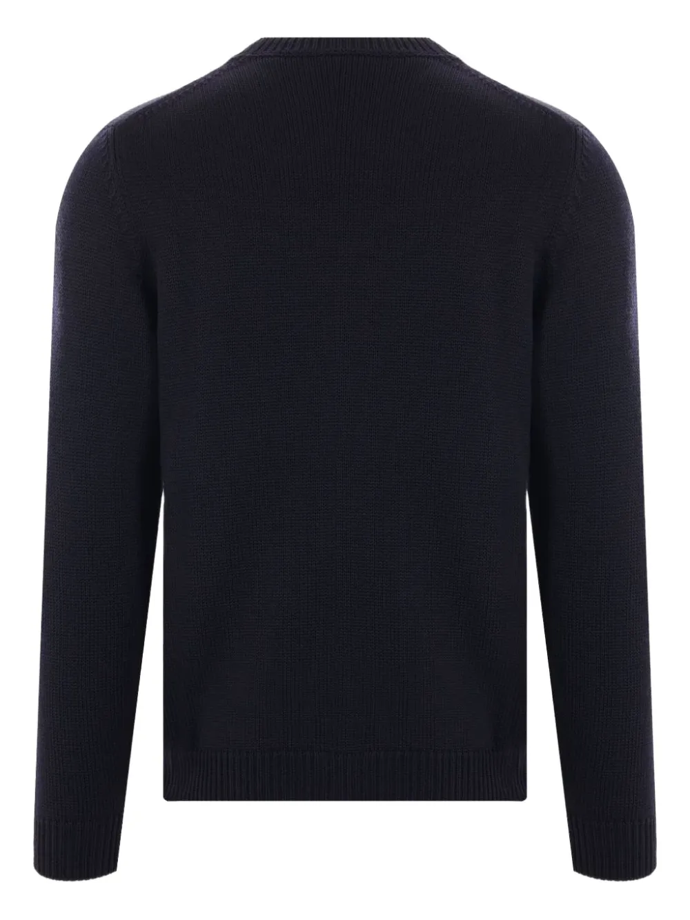 Roberto Collina merino wool crew-neck sweater Blauw