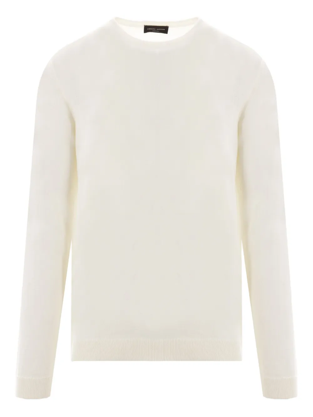 Roberto Collina merino-wool crew-neck sweater Wit