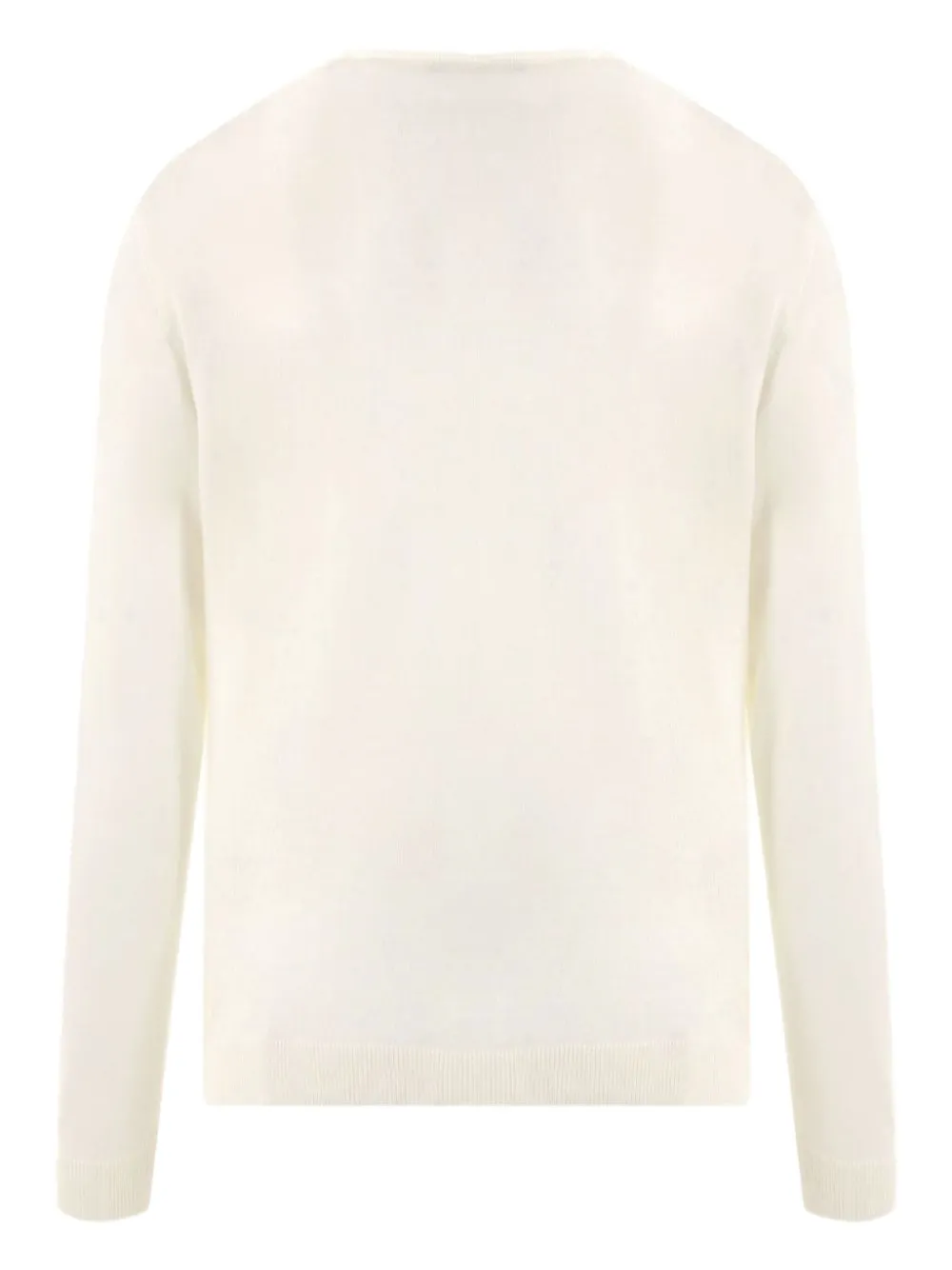 Roberto Collina Trui van merinowol met ronde hals Beige