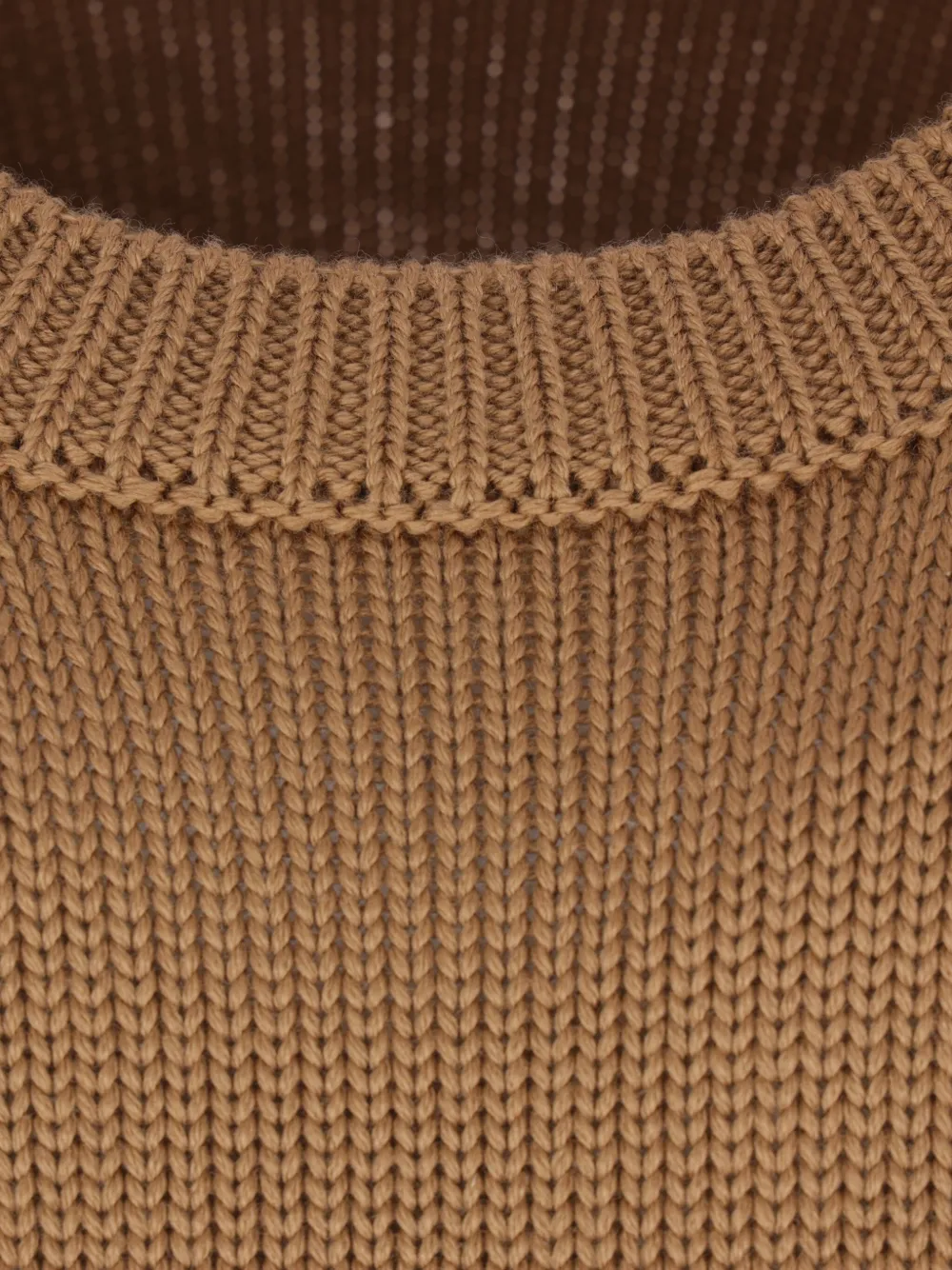 Roberto Collina Ribgebreide trui Bruin