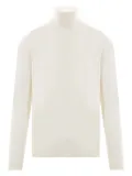 Roberto Collina turtleneck ribbed-cuffs sweater - White