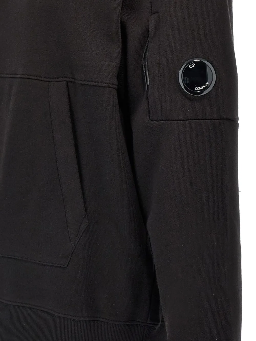 C.P. Company Hoodie met lens detail Zwart