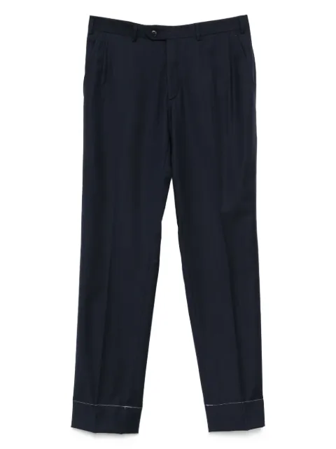 Brioni pantalon à design plissé
