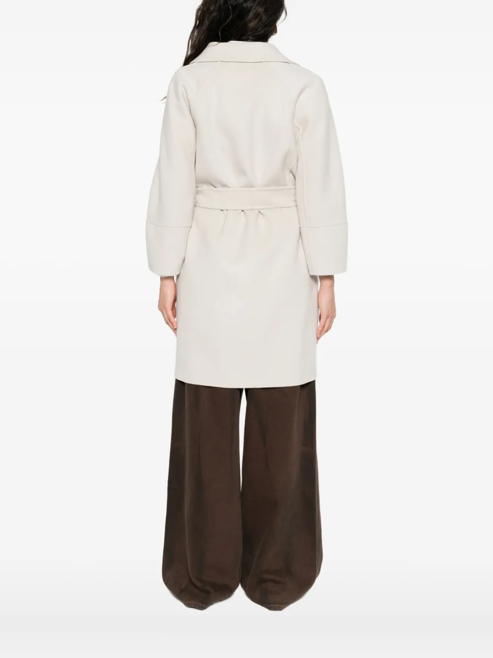 'S Max Mara virgin wool belted trench coat Beige