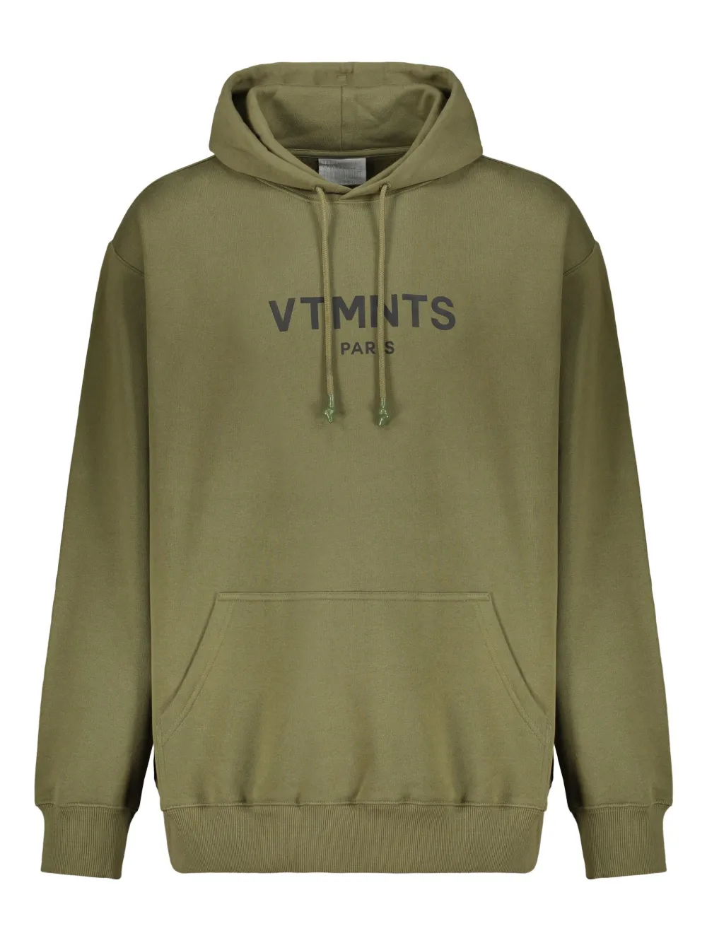 VETEMENTS logo-print hoodie Groen