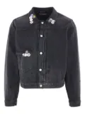 Enfants Riches Déprimés Type VII button-embellished denim jacket - Grey
