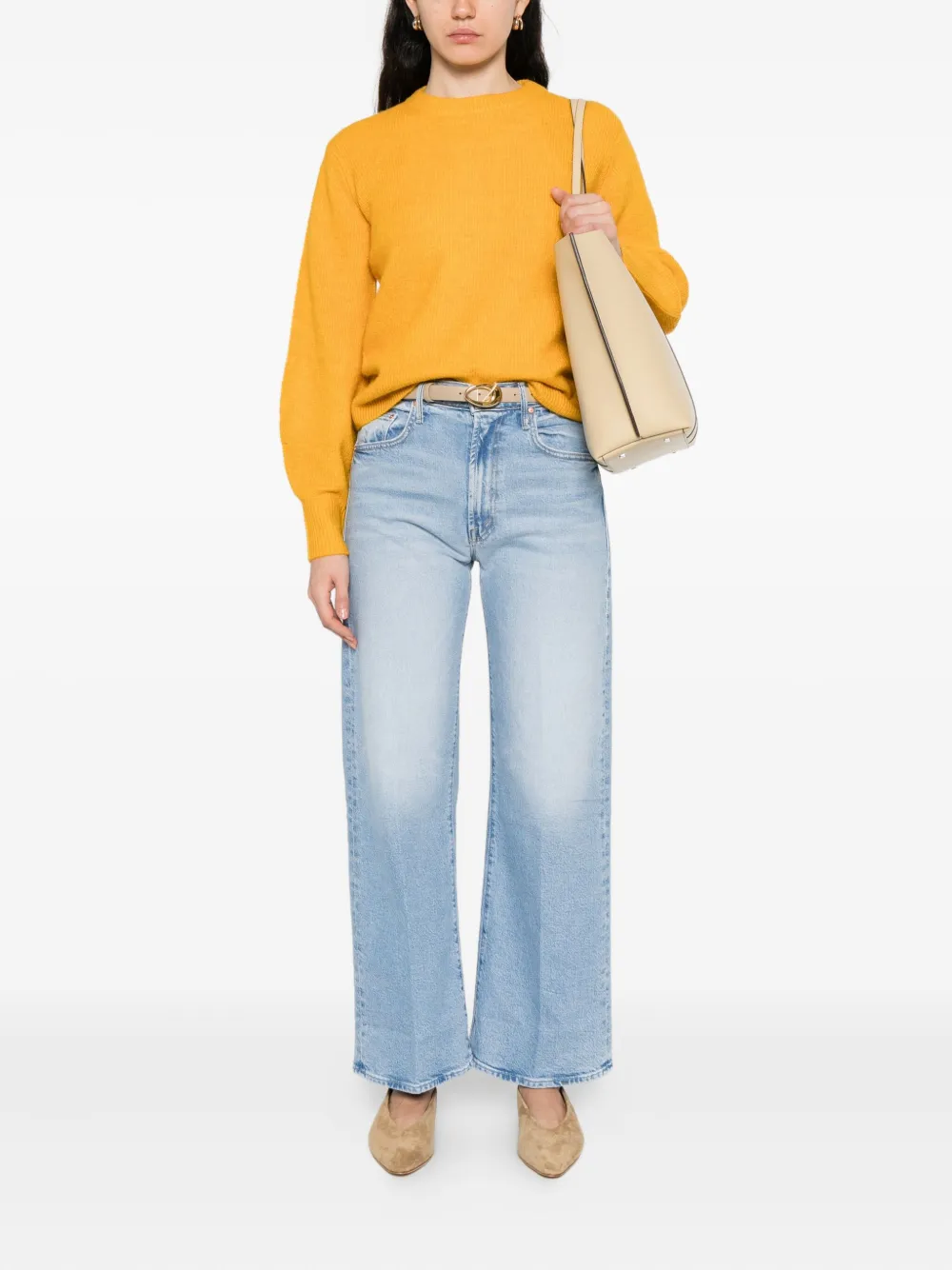 MOTHER The Lil Lasso Sneak jeans - Blauw