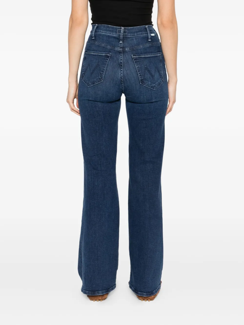 MOTHER The Hustler Roller Sneak jeans Blauw