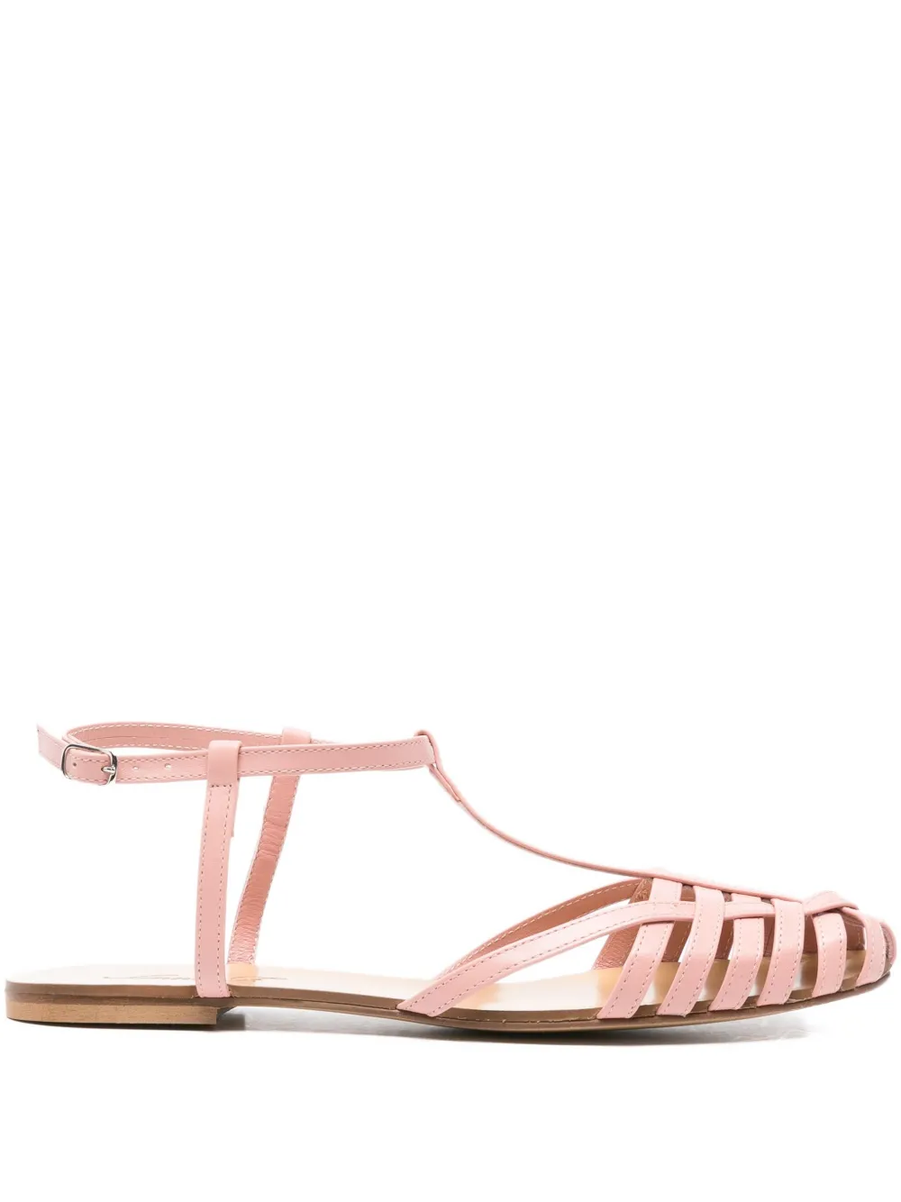 Anna F. 512 T-bar caged sandals Pink