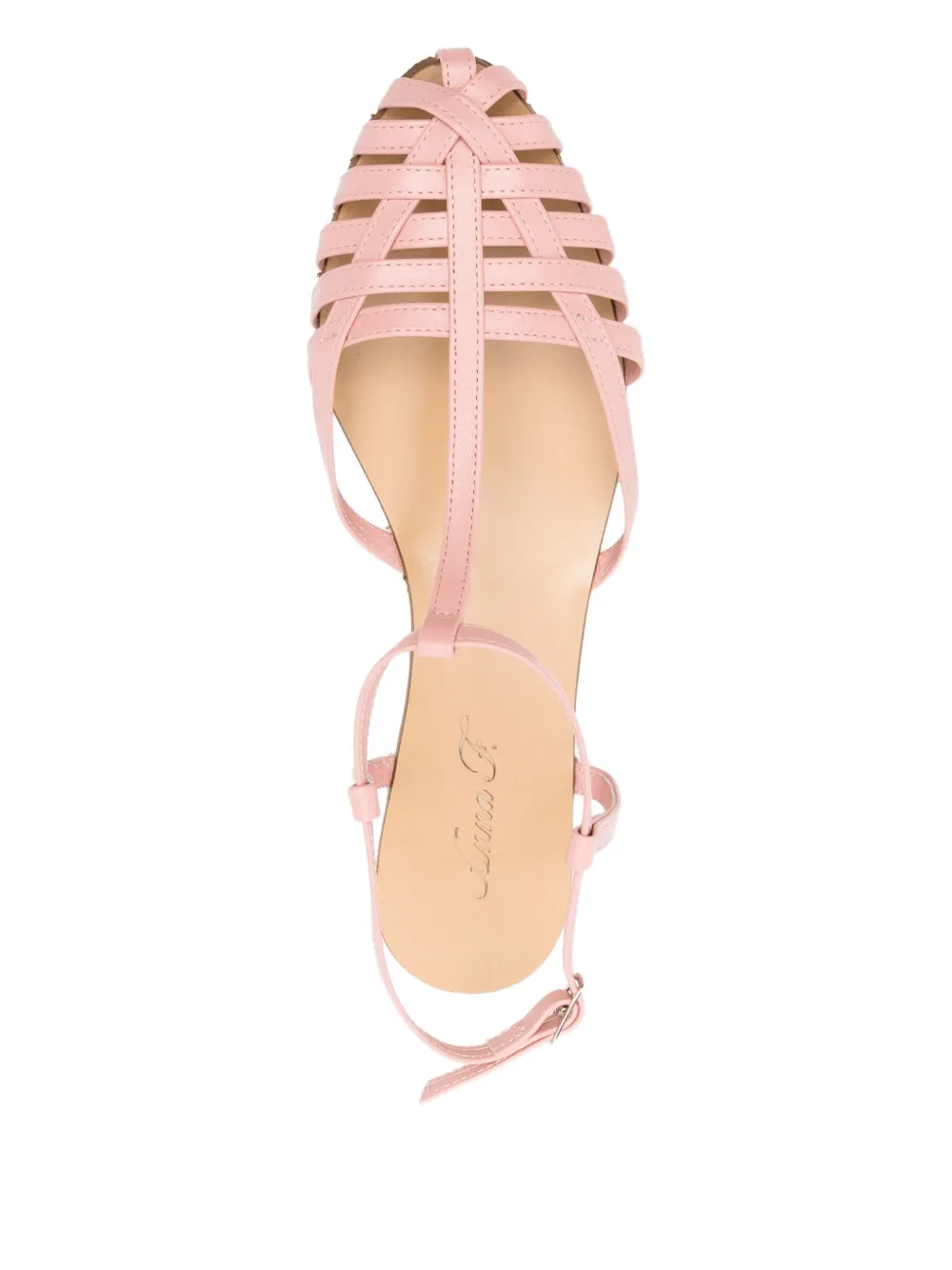 Anna F. 512 T-bar caged sandals Pink
