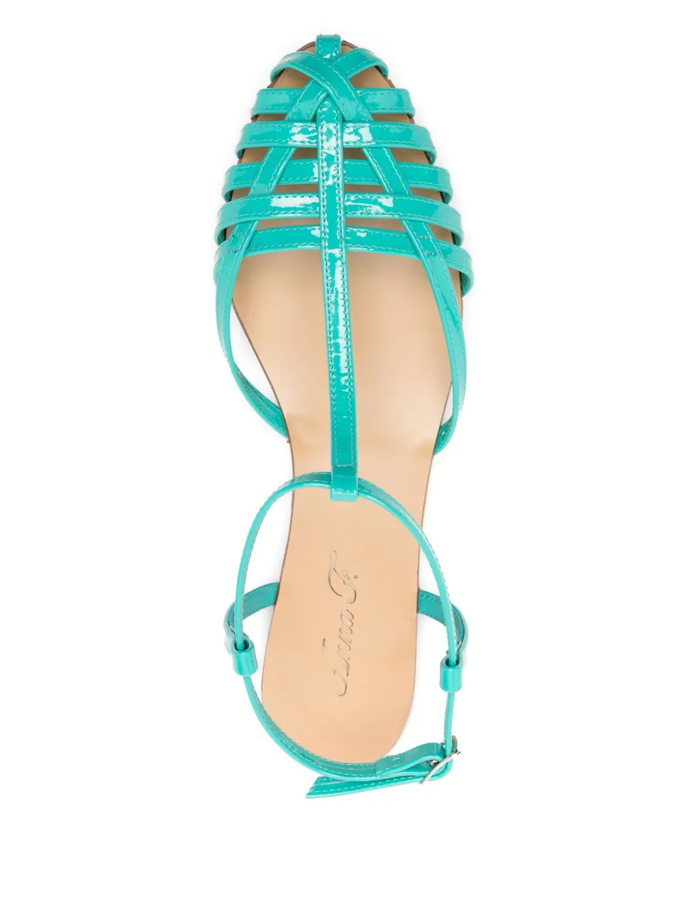 Anna F. 512 T-bar sandals Blue