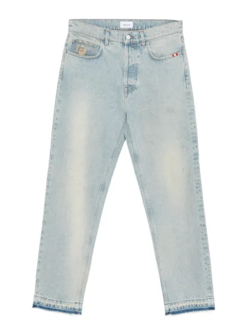 AMISH frayed-detail jeans