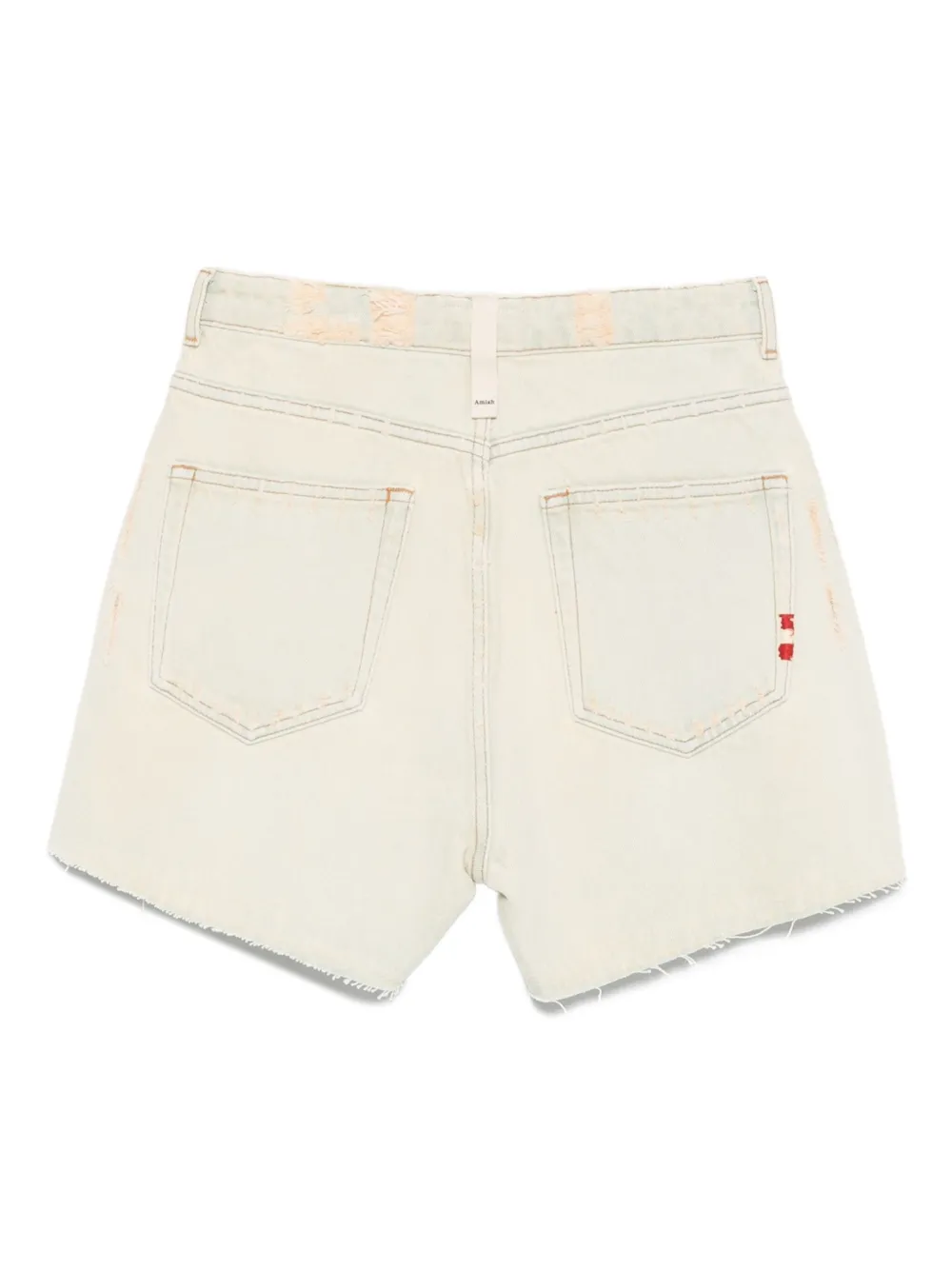 Amish Five-pocket Denim Shorts In White