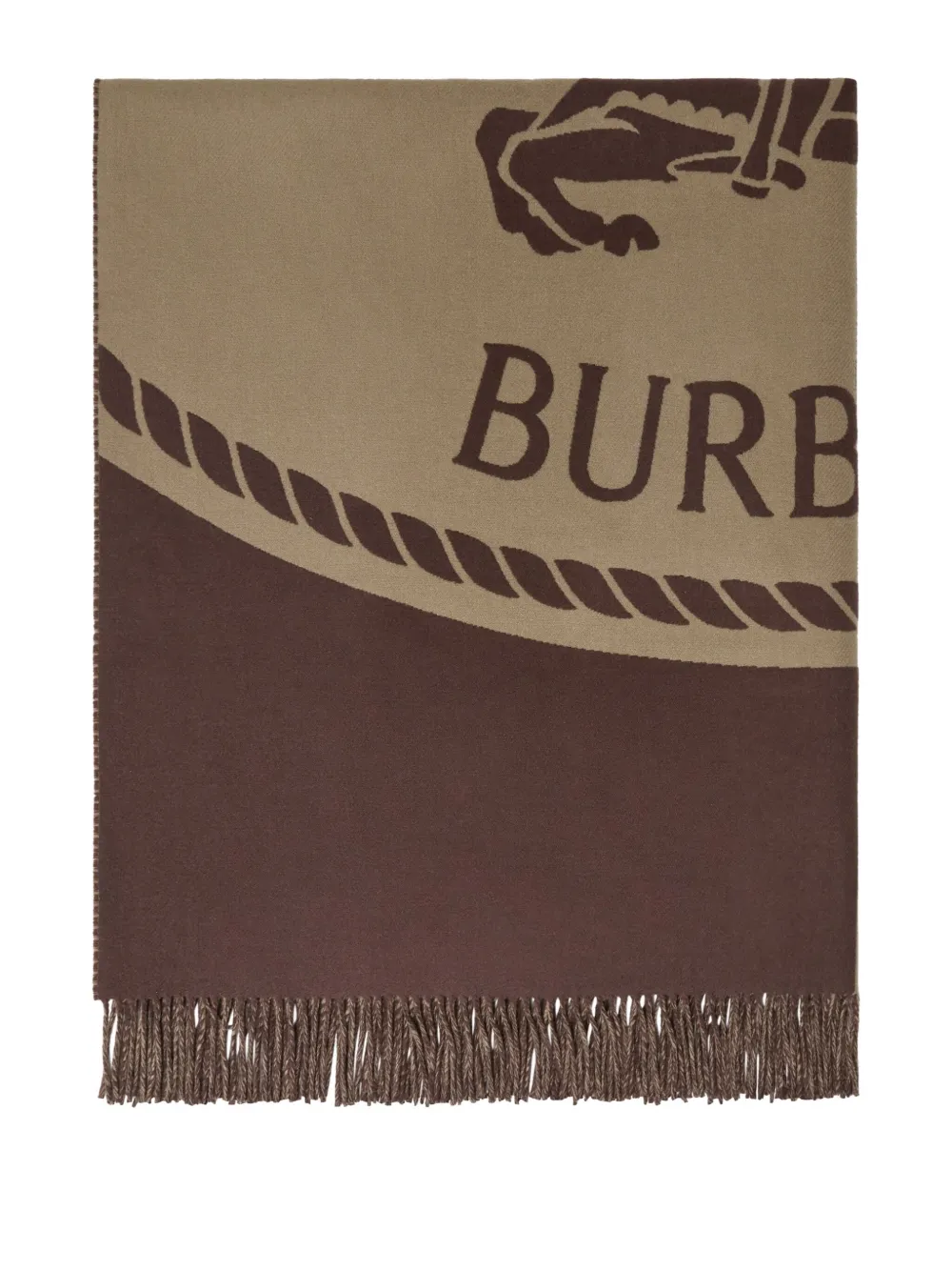Burberry Wool Blanket In Brown
