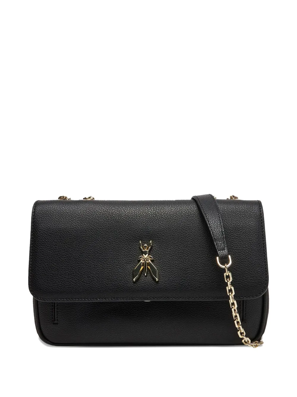 Patrizia Pepe chain-strap flap shoulder bag Zwart