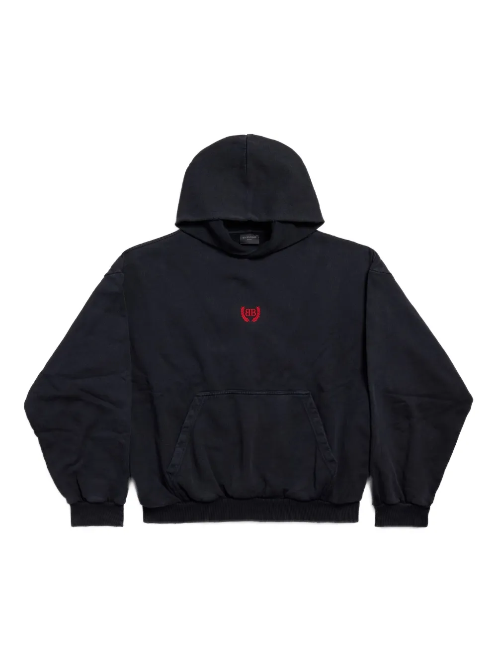 Balenciaga embroidered logo hoodie | Black | Image 1