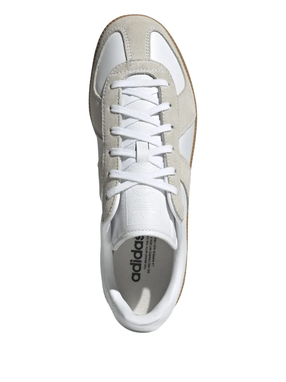 Adidas Originals Low-top Sneakers Rubber Sole Suede Overlays In White