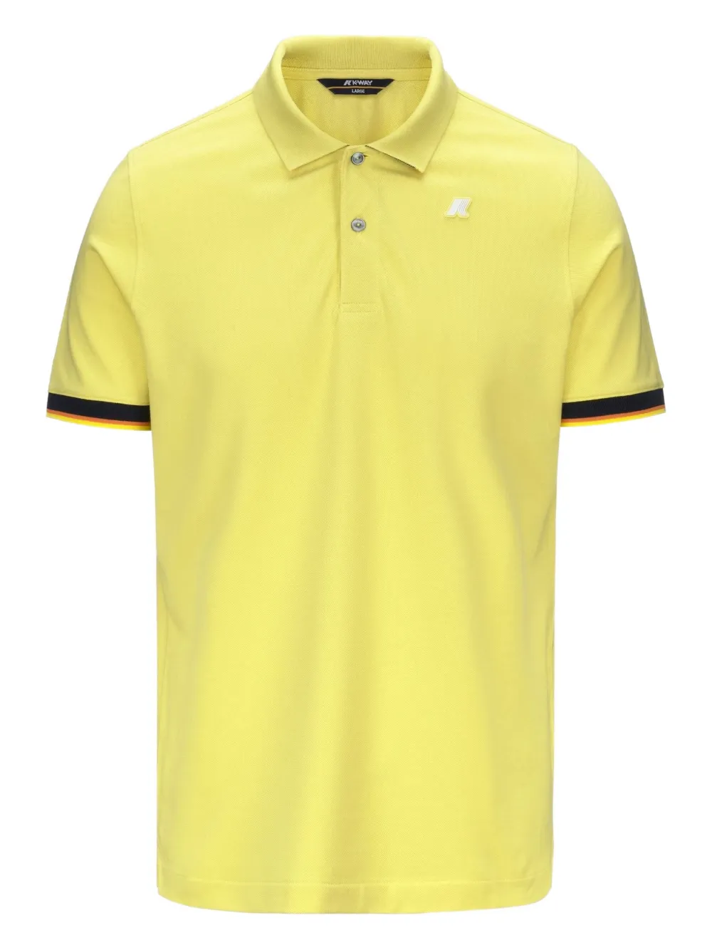 K-Way trim-detail short-sleeve polo shirt | Yellow | Image 1