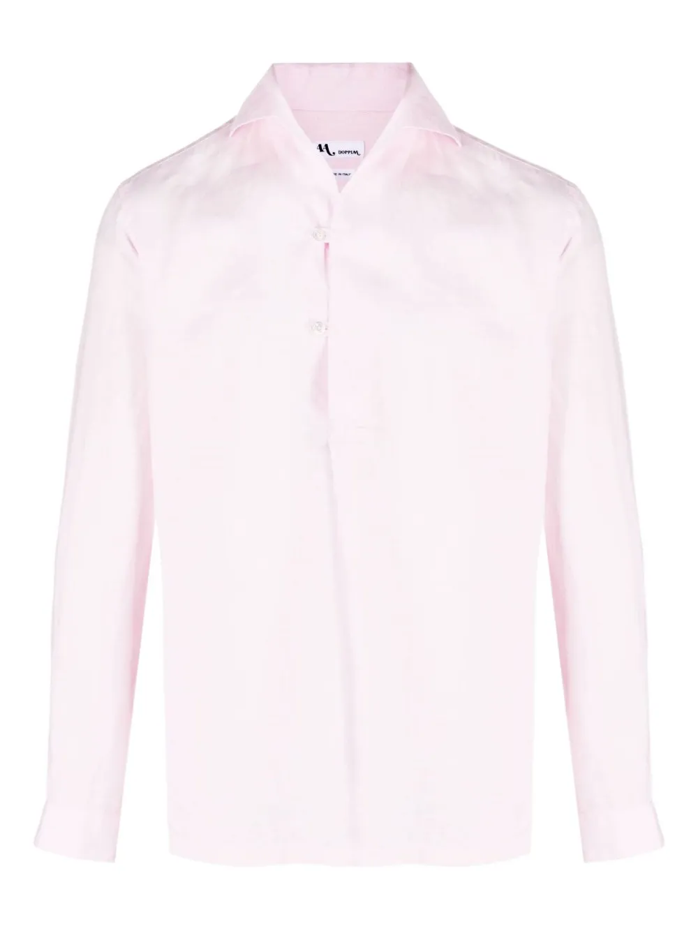 Doppiaa long-sleeve linen shirt | Pink | Image 1