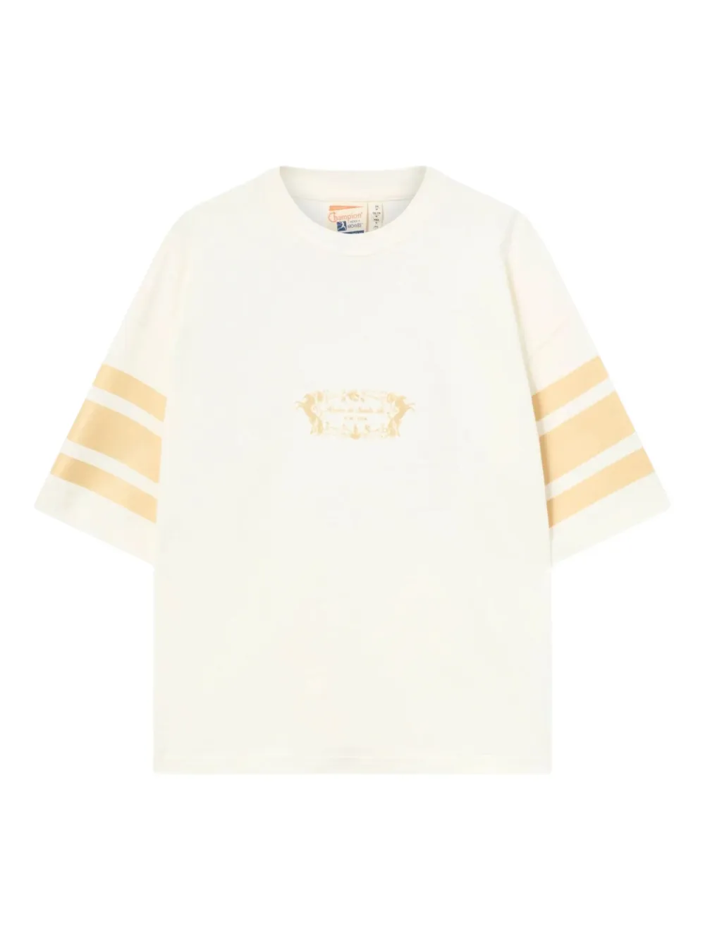 Champion graphic-print stripe-sleeves T-shirt Wit