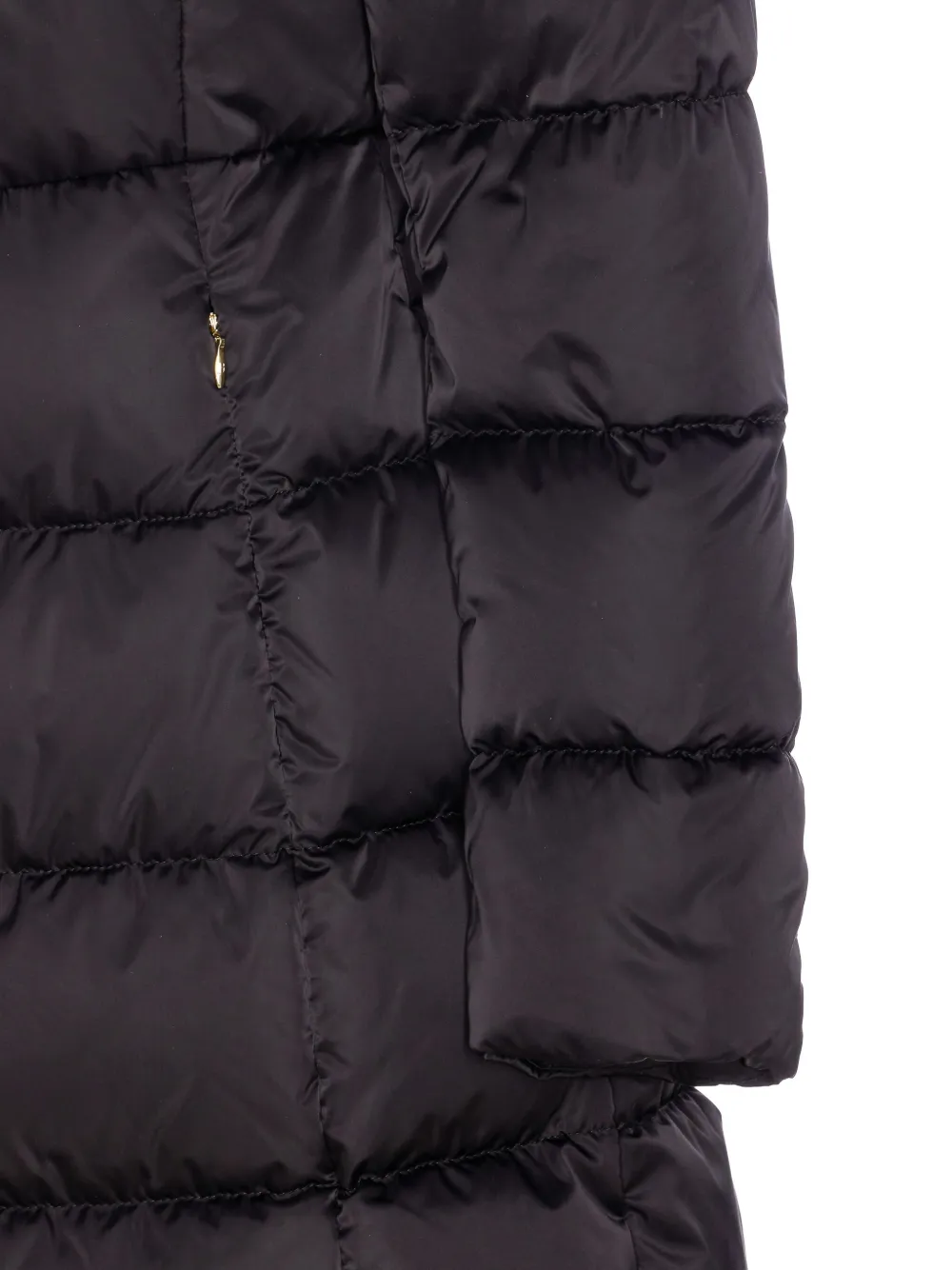 Herno Gewatteerde oversized jas met hoge hals Zwart