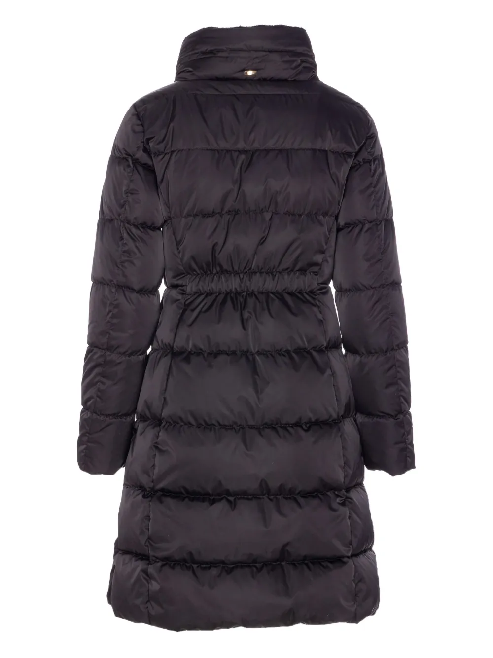 Herno Gewatteerde oversized jas met hoge hals Zwart