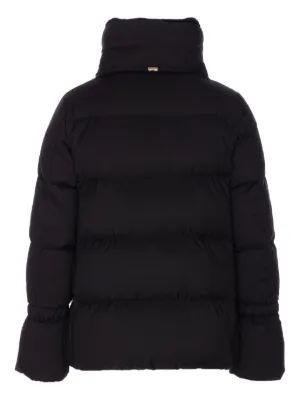 ブルゾン Herno Quilted Black Down Jacket With Fitted Silhouette Herno - Quilted Down Jacket