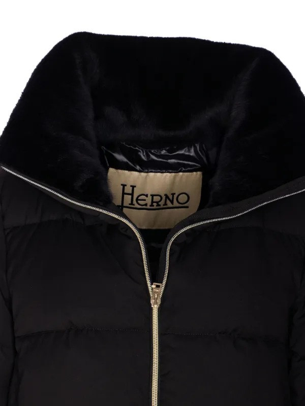 【HERNO】 ロングパデッドジャケット Herno パデッドジャケット | ブラック | FARFETCH JP